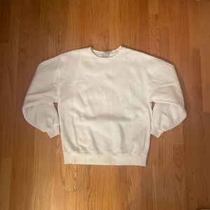 TNA Cozy White crewneck